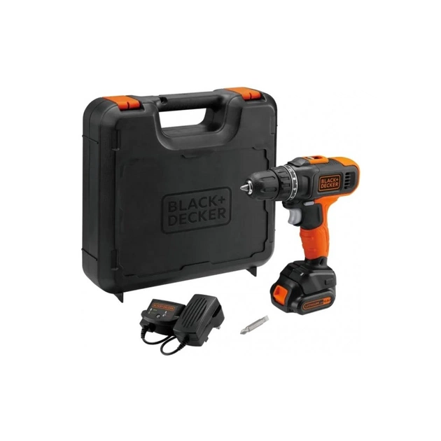 Шуруповерт Black&Decker FatMax, Li-lon 18 В, 26 Нм, 2 АКБ + ЗП, кейс (BCD7122CK) - изображение 1