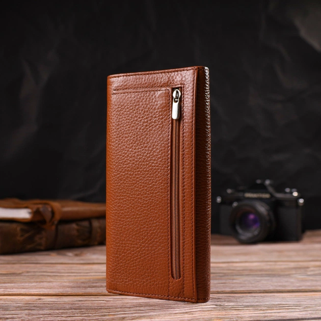 Кошелек Canpellini Из натуральной кожи Коричневый (21712) - изображение 9