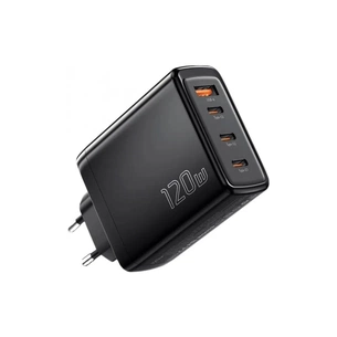 Зарядний пристрій Essager 3xUSB-C + 1xUSB 120W GaN (ECT3CA-JZB01-Z) зображення 1
