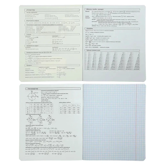 Зошит ZiBi набір учнівських BLACK 10 штук, 8 предметів (ZB.1700-99) - picture 10