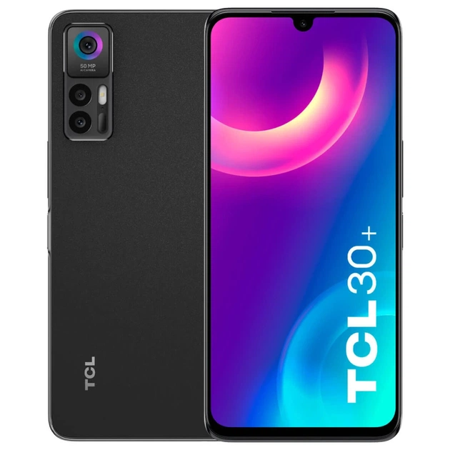 Мобільний телефон TCL 30 Plus (T676K) 4/128GB Tech Black (T676K-2ALCUA12) - изображение 1