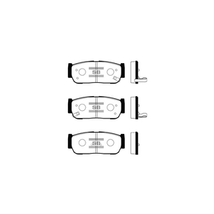 Гальмівні колодки HI-Q SP1173 зображення 1