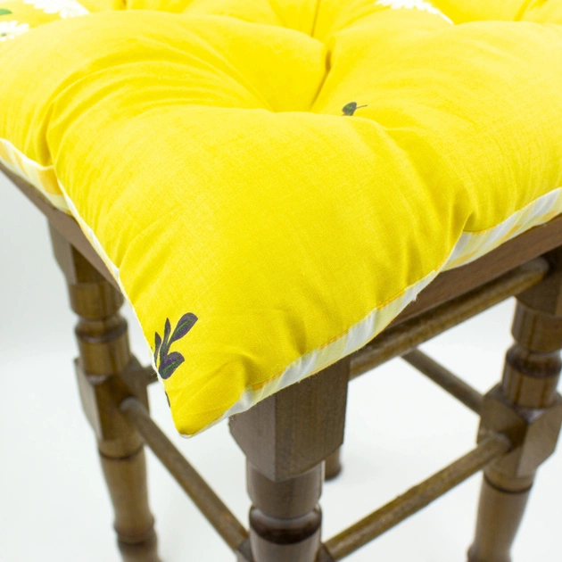 Подушка на стілець MirSon Бязь Принт 17-0428 Indian summer 50х50 см (2200006276715) - picture 5