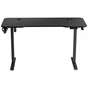 Комп'ютерний стіл GT Racer TY-1611 Black (TY-1611 (160x60x72-117) Black) - зменшене зображення 2