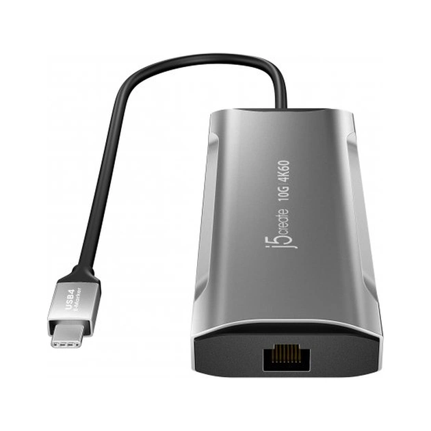 Порт-реплікатор J5create Dock-Station USB-C 10Gbps, 7-in-1 (хаб/HDMI/PD/картридер) (JCD393-N) - picture 3