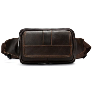 Сумка Vintage На пояс Коричнева (14726) зображення 1