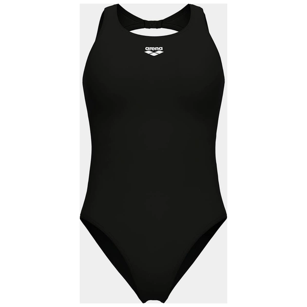 Купальник Arena O Back Swimsuit Solid One Piece 010648-501 чорний, білий 48 (3468337746034) - зображення 7