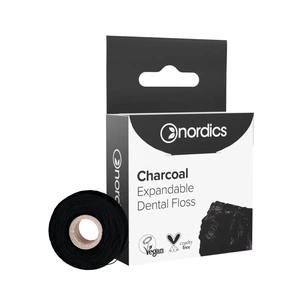 Зубна нитка Nordics З активованим вугіллям 30 м (3800500324975) изображение 1