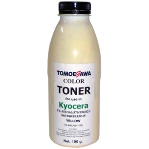 Тонер Tomoegawa KYOCERA TK-550/825/865/880/895/8315 100г Yellow (TG-KM5200Y-100) зображення 1