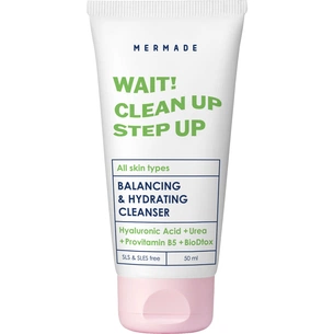 Гель для вмивання Mermade Wait! Clean Up Step Up Bioflavonoids & Vitamin E Balancing & Hydrating Cleancer 50 мл (4823122900142) зображення 1