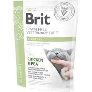 Сухий корм для кішок Brit GF VetDiets Cat Diabets 400 г (8595602528530) зображення 1