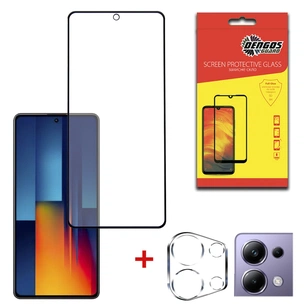 Скло захисне Dengos POCO M6 Pro 4G + camera module glass (DG-TGSCP-06) зображення 1