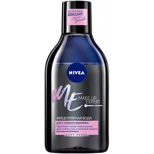 Міцелярна вода Nivea Make Up Expert для зняття водостійкого макіяжу 400 мл (4005900565310) зображення 1