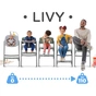 Стілець для годування Kinderkraft з шезлонгом Livy Calmee Aster Pink (5902533919635) - зменшене зображення 11