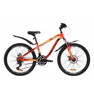 Велосипед Discovery 24" FLINT AM DD рама-13" St 2020 червоно-чорний з салатовим (OPS-DIS-24-161) зображення 1