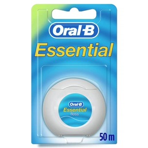Зубна нитка Oral-B Essential floss Waxed м'ятна 50 м (3014260280772/5010622005029) зображення 1