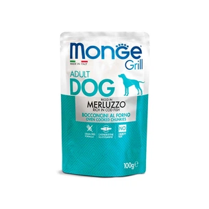 Вологий корм для собак Monge Dog Grill з тріскою 100 г (8009470013130) зображення 1