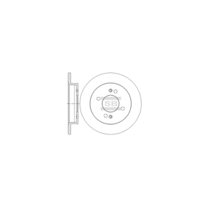 Гальмівний диск HI-Q SD2045 зображення 1