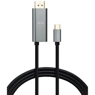 Кабель мультимедійний USB-C to DisplayPort 1.5m v1.2 4K60Hz PD 100W port Vinga (VCPVCCD1215PD) зображення 1