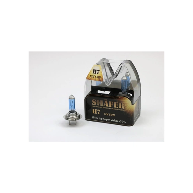 Автолампа SHAFER H712V55WSilvertopSuperVision+50 (SL3007S) - изображение 1