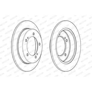 Гальмівний диск FERODO DDF2411C зображення 1