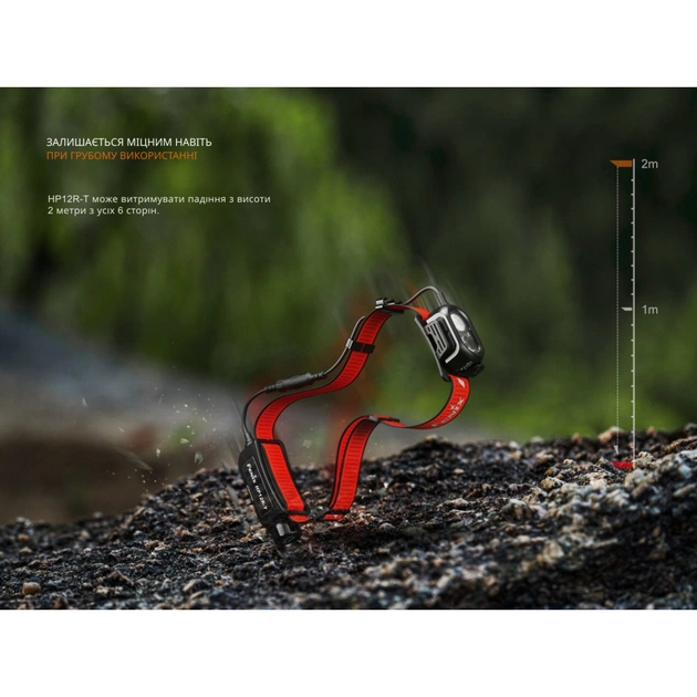 Ліхтар Fenix HP12R-TRd налобний червоний (HP12R-TRd) - зображення 10
