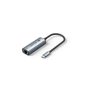 Перехідник USB-C to RJ45 Ethernet 2500Mbps gray Vention (CFTHB) зображення 1