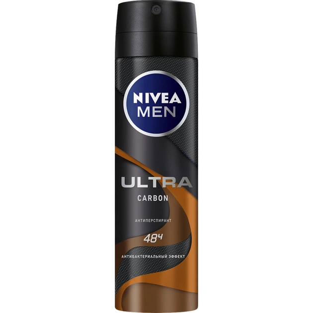 Антиперспірант Nivea Men Ultra Carbon спрей 150 мл (4005900634320) - зображення 1