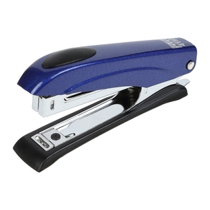 Степлер Buromax металевий МІНІ, 12 аркушів, (скоби №10), 110 х 25 х 45 мм, синій (BM.4150-02) зображення 1