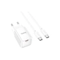 Зарядний пристрій HOCO C148A USB-C PD30W + cable USB-C to USB-C white (6942007630320) - зменшене зображення 4