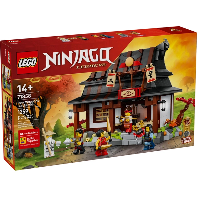 Конструктор LEGO Ninjago Ковальня «Чотири зброї». 15-та річниця (71858) - зображення 1