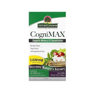 Вітамінно-мінеральний комплекс Nature's Answer Когнітивний комплекс, підтримка пам'яті та мозку, CogniMax, 6 (NTA-16537) зображення 1