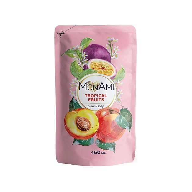 Жидкое мыло Grand Шарм MonAmi Tropical Fruits Cream Soap 460 мл (4820263230442) - изображение 1