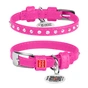 Нашийник для тварин WAUDOG Glamour з QR-паспортом з стразами L Ш 25 мм Д 38-49 см рожевий (32797) - зменшене зображення 1