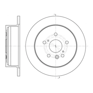Гальмівний диск REMSA 61158.00 зображення 1