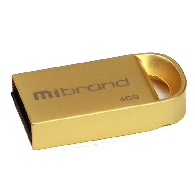 USB флеш накопичувач Mibrand 4GB lynx Gold USB 2.0 (MI2.0/LY4M2G) - зображення 1