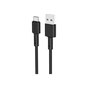 Дата кабель USB 2.0 AM to USB-C 1.0m 3A silicone BX31 black BOROFONE (6931474710390) - зменшене зображення 1