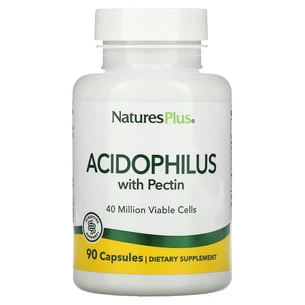 Пробіотики Natures Plus Ацидофільні бактерії з пектином, Acidophilus with Pectin, 90 капсул (NAP-04480) зображення 1