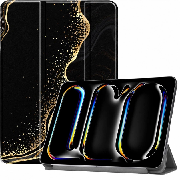 Чехол для планшета BeCover Smart Case Apple iPad Pro 11" M5 2025 Black Abstraction (715971) - изображение 1
