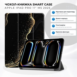 Чохол до планшета BeCover Smart Case Apple iPad Pro 11" M5 2025 Black Abstraction (715971) зображення 1