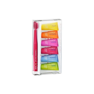 Набір косметики Curaprox Be You 6 різних смаків з ментоловими кульками 6x10 мл + Ультрам'яка зубна щітка CS 5460 (7612412425673) picture 1