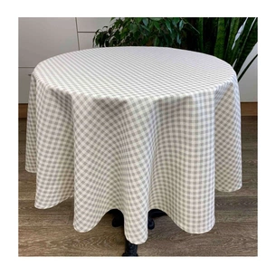 Скатертина Прованс Bella Сіра клітинка 132х180 (013620) зображення 1