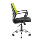 Офісне крісло Richman Флеш Ю Хром М-1 (Tilt) Сітка чорна + зелена (ADD0003067) - зменшене зображення 3