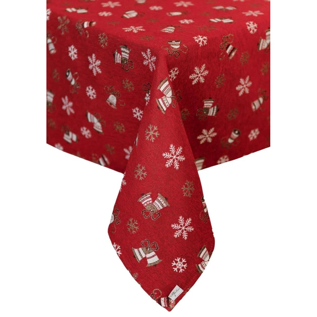 Скатертина Прованс Дзвіночки на червоному 136х136 см (036856) - picture 10