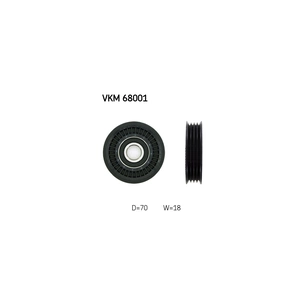 Ролик натягувача ременя SKF VKM 68001 зображення 1