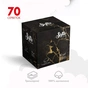 Серветки косметичні Chisto Softa Black 3 шари 70 шт. (4823098414391) - уменьшенное изображение 2