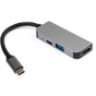 Концентратор Vinga Type-C to 4K HDMI+USB3.0+PD aluminium (VCPHTC3AL) - зменшене зображення 2