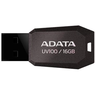 USB флеш накопичувач ADATA 16GB DashDrive UV100 Black USB 2.0 (AUV100-16G-RBK) зображення 1