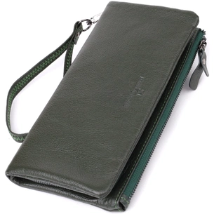 Гаманець ST Leather З натуральної шкіри Зелений (23104) зображення 1