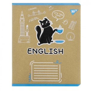 Зошит Yes предметний АНГЛІЙСЬКА МОВА Black cat 48 аркушів, лінія (767478) зображення 1